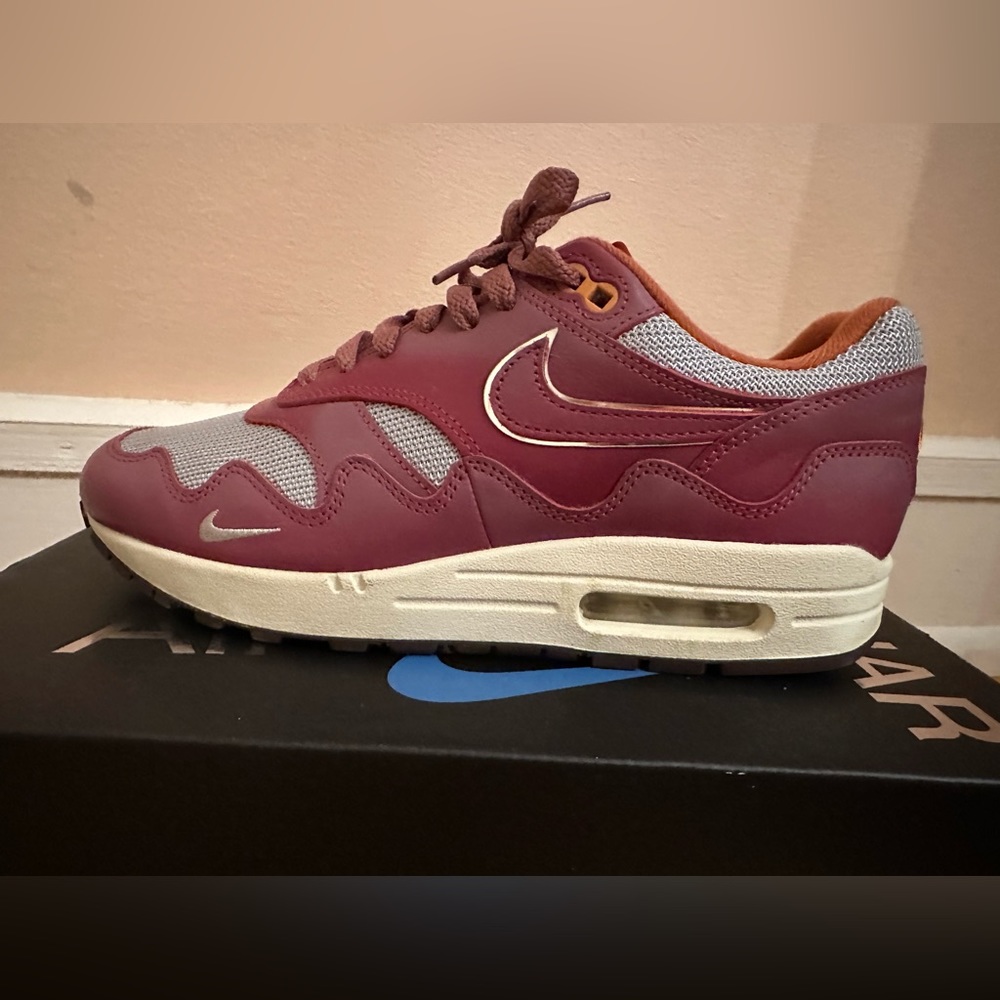 Nike Air Max 1 Patta - Waves Rush Maroon - Size 8